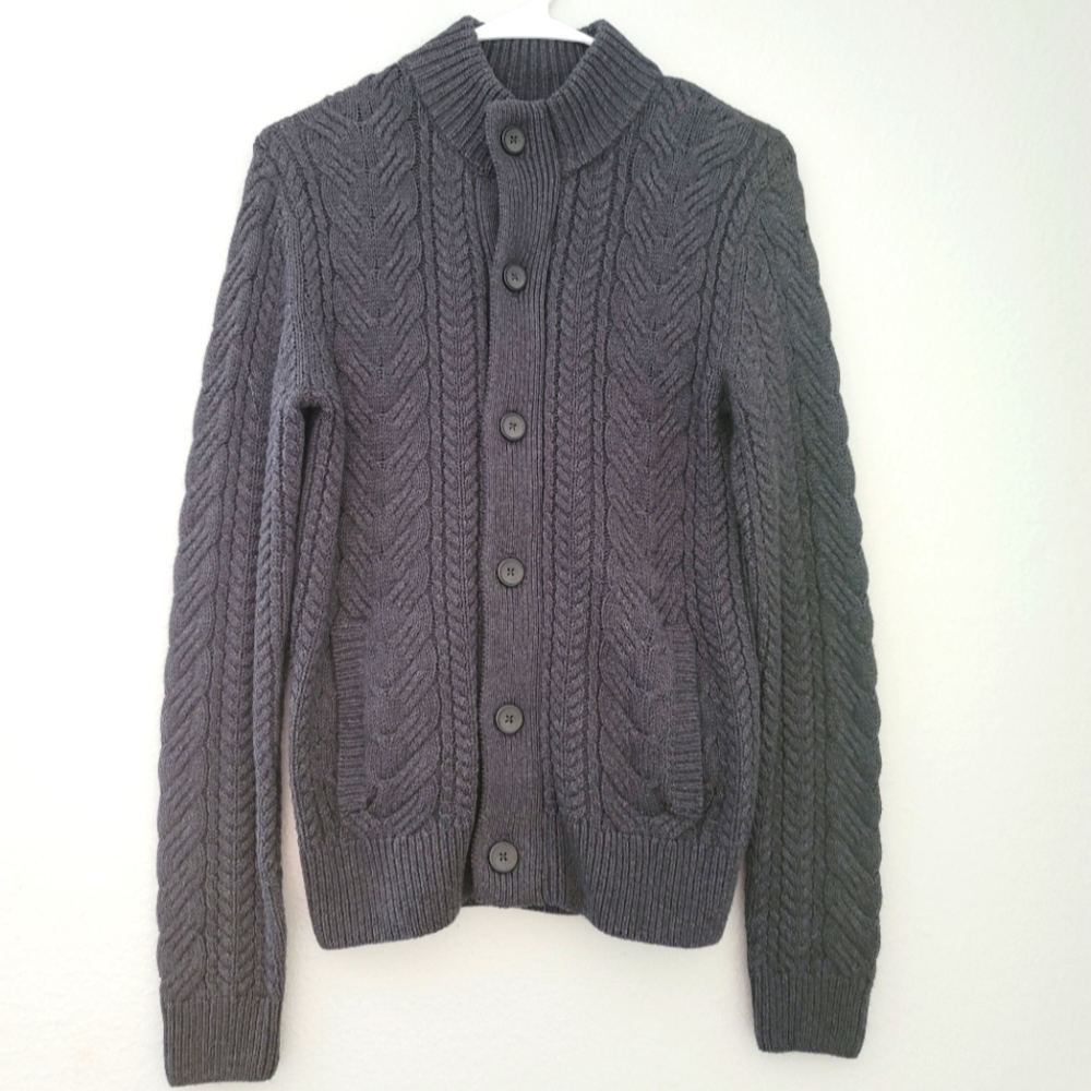 Vince Woman's Gray Cotton and Wool knit Sweater - Picture 1 of 5